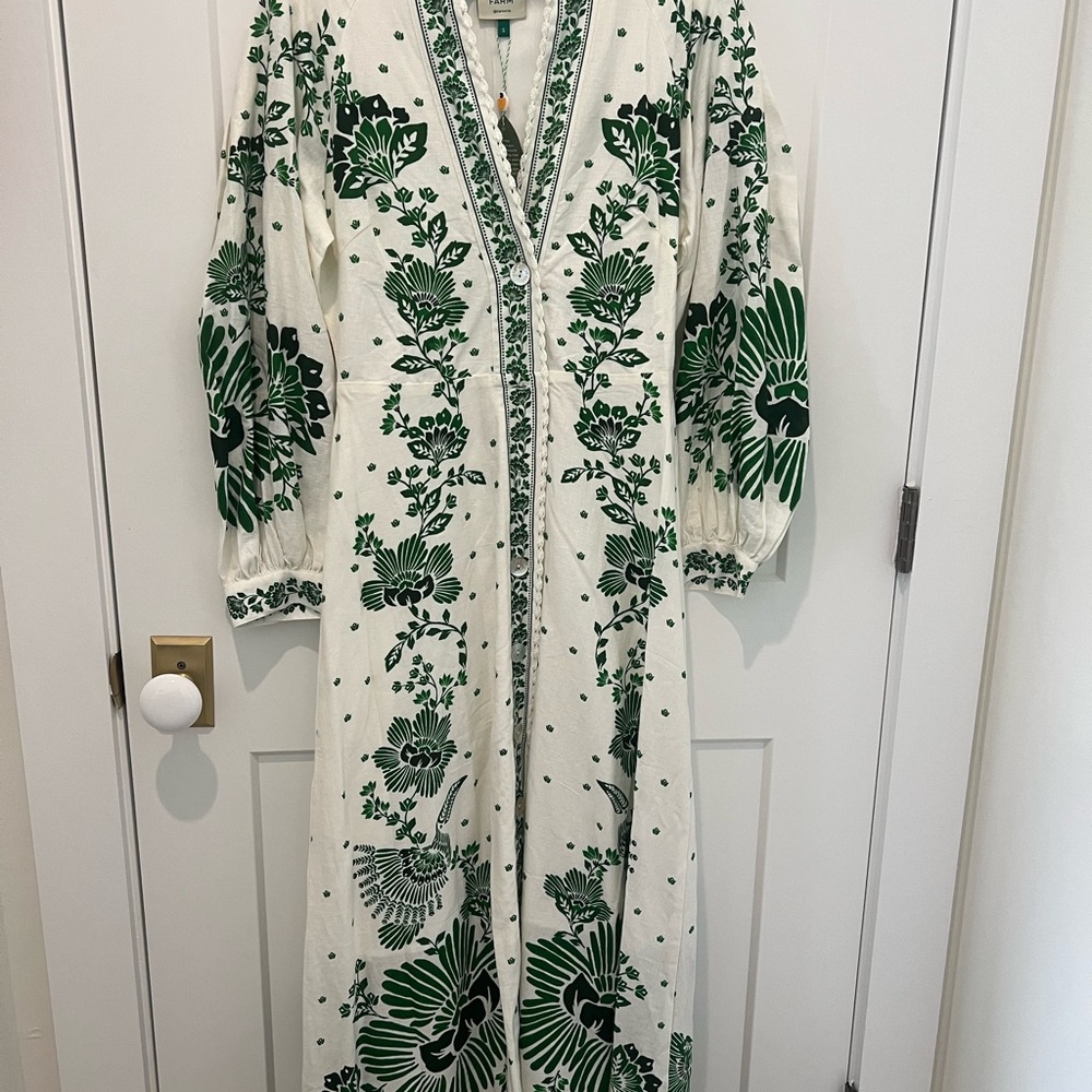 Farm Rio NWT Green and White dress size s